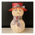 3D Paper Snowman SVG – Candy Cane Design | Digital Download