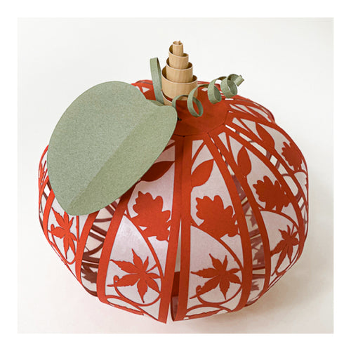 3D Paper Pumpkin SVG – Leaf Design | Digital Download