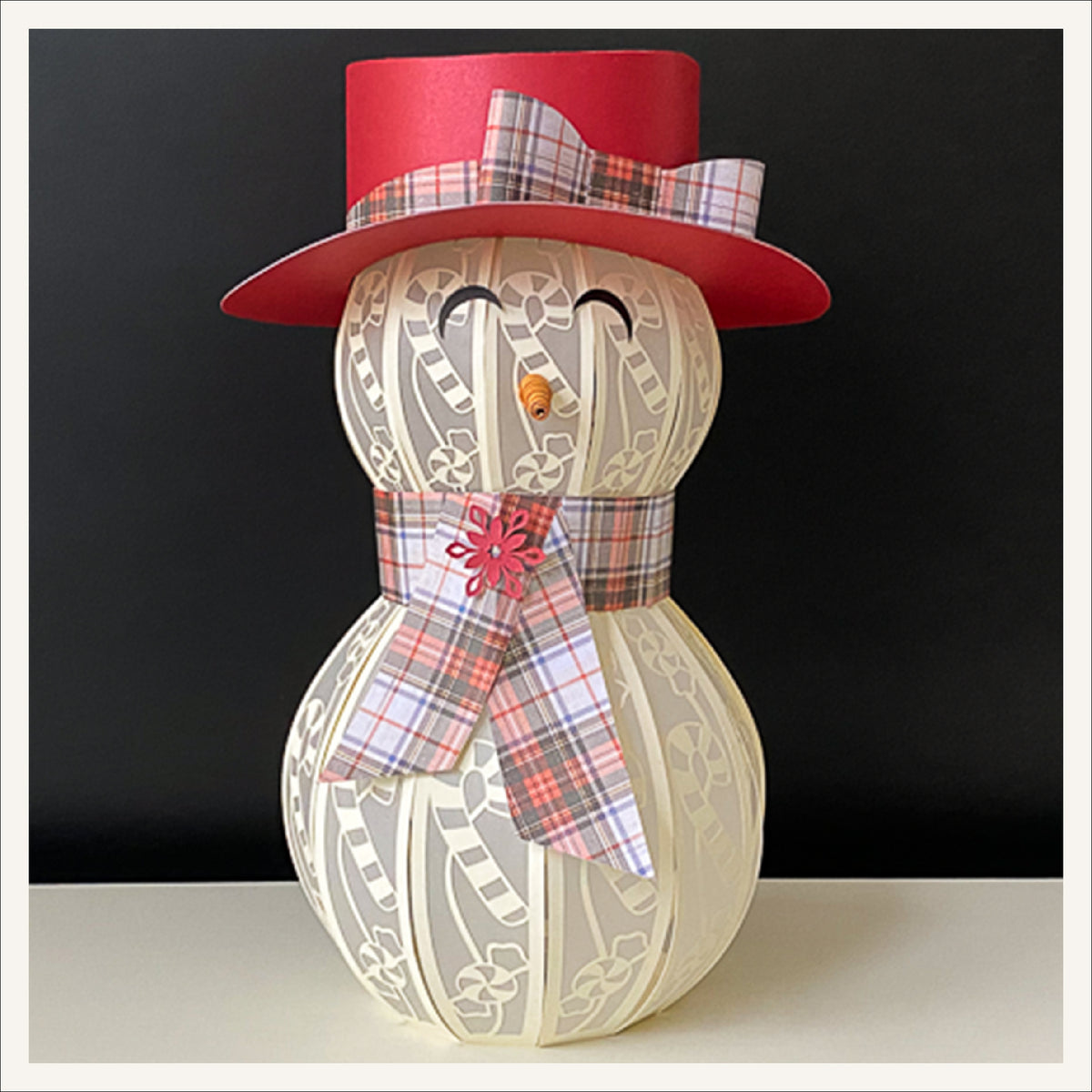 3D Paper Snowman SVG Bundle – 6 Designs | Digital Download