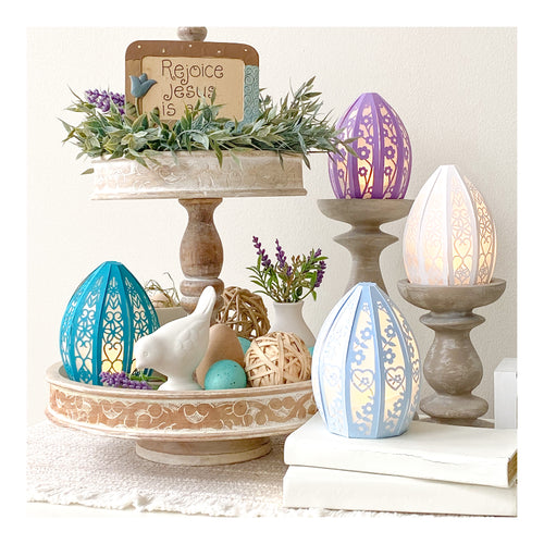 3D Paper Easter Egg SVG Designs | Digital Download